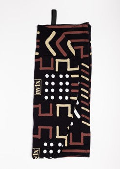 NVLX Knits - Mud cloth Inspired Hair Towel